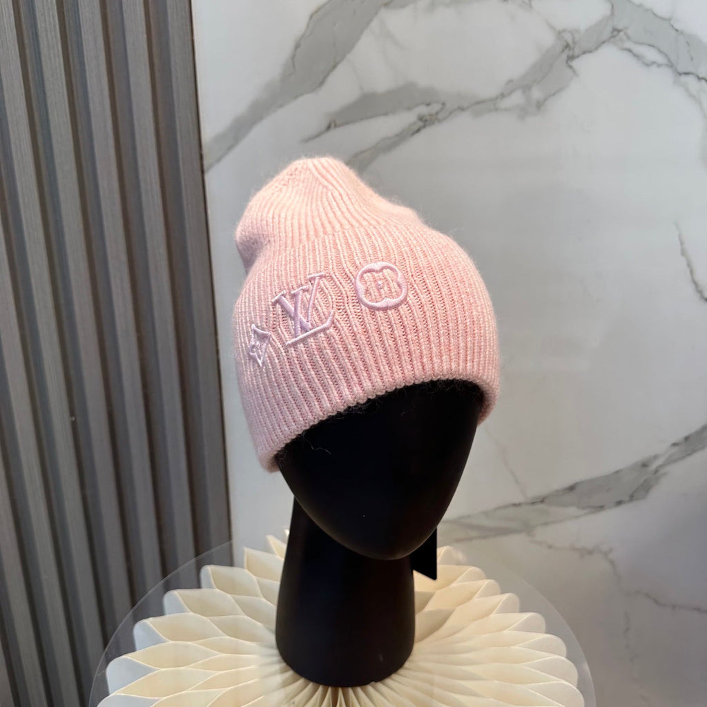 Classic Knit Beanie in Pink